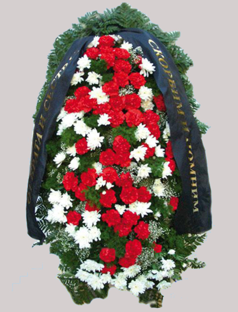 Купить ритуальный венок В-3